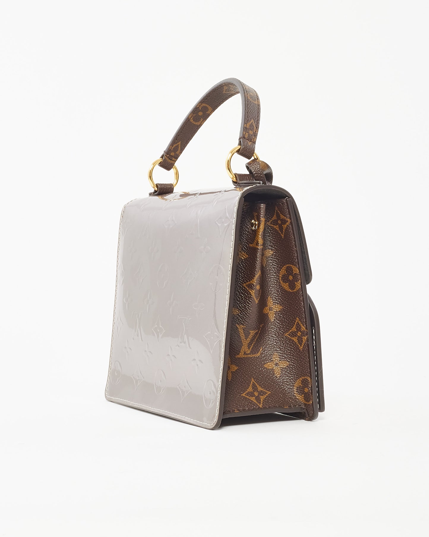 Louis Vuitton Silver Monogram Vernis Spring Street Bag