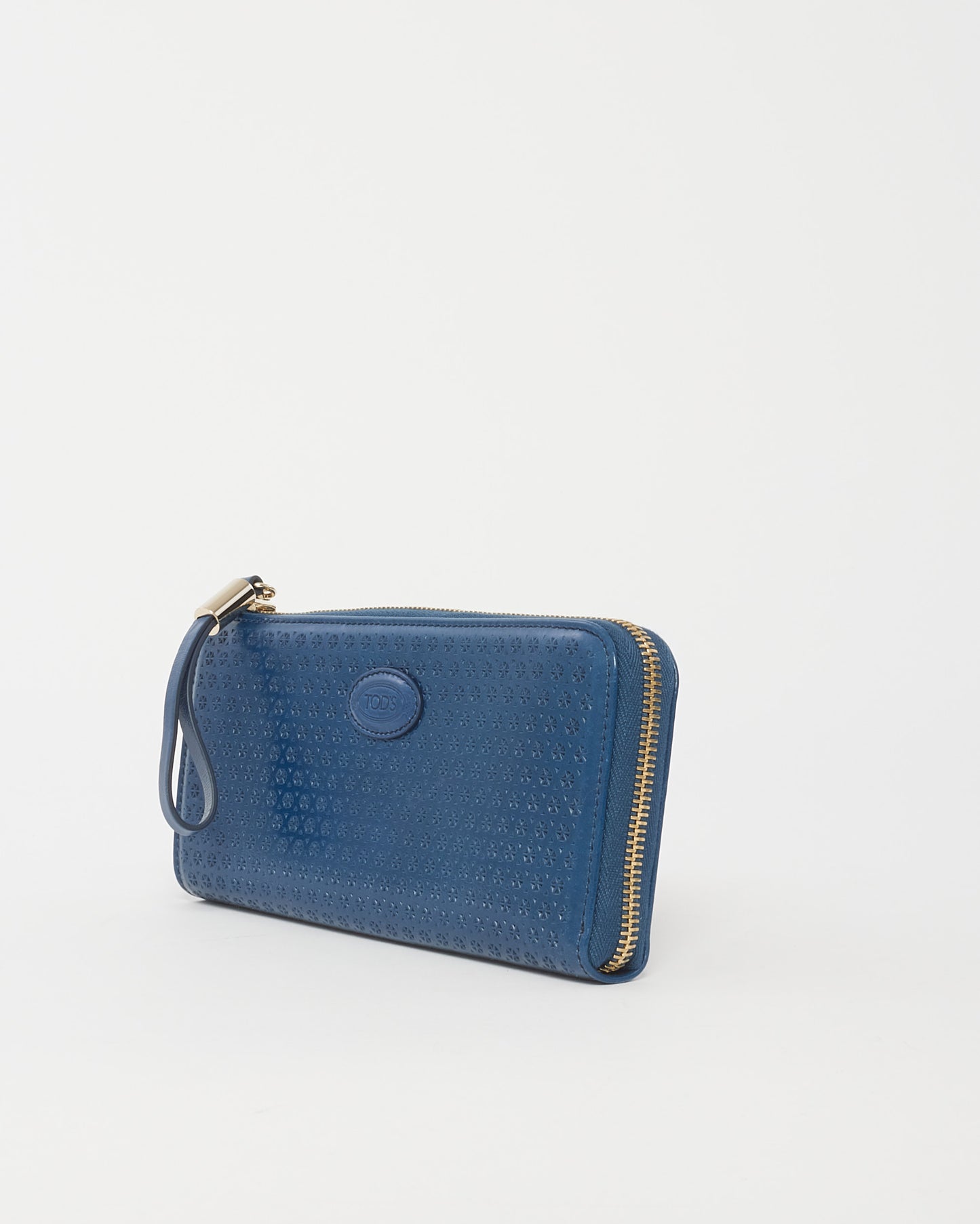 Tod's Blue Zip Long Wallet