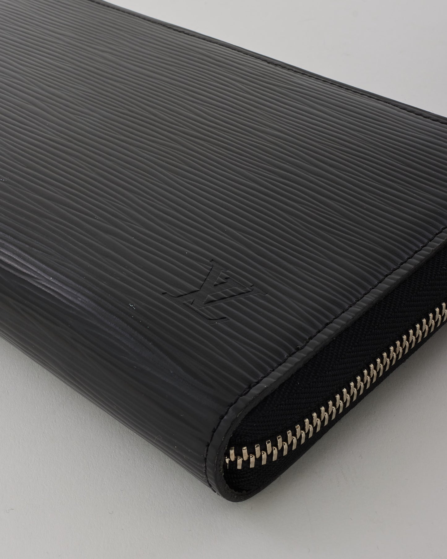 Louis Vuitton Black Epi Leather Long Zip Wallet