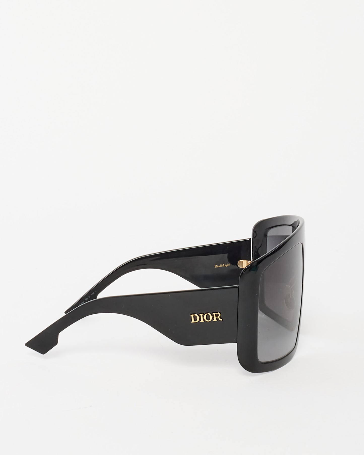 Dior Black Acetate So Light 1 Shield Sunglasses