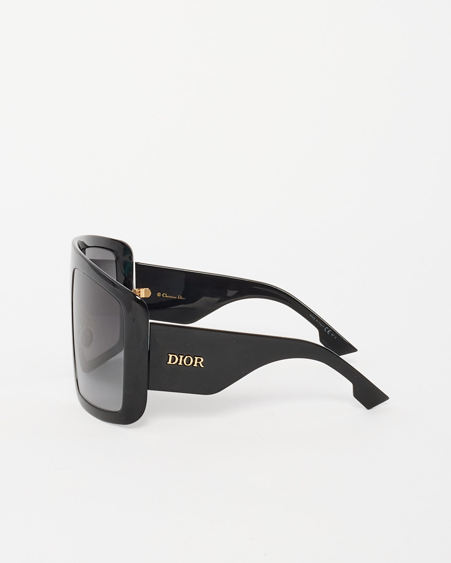Dior Black Acetate So Light 1 Shield Sunglasses