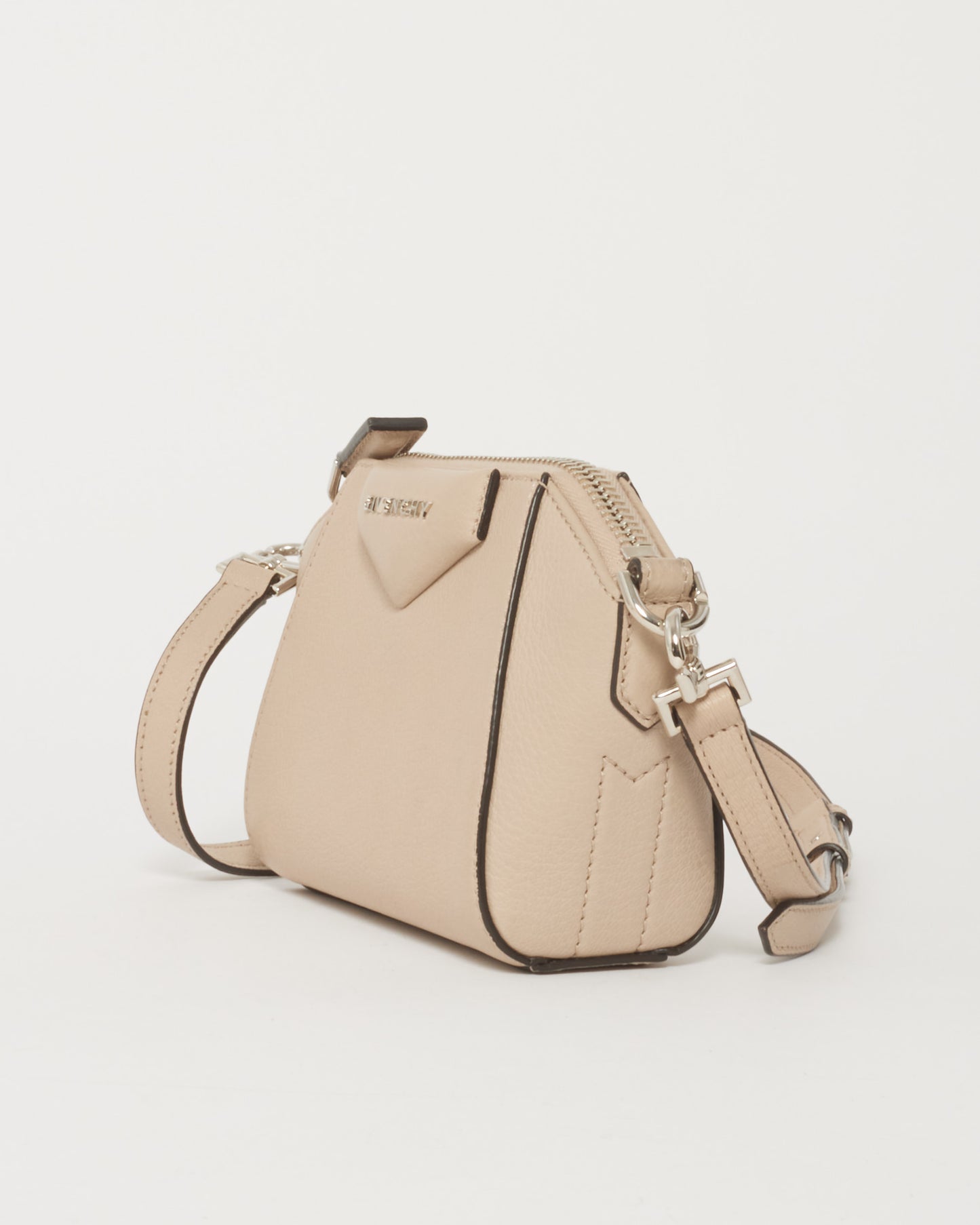 Givenchy Beige "Dune" Leather Nano Antigona Crossbody Bag