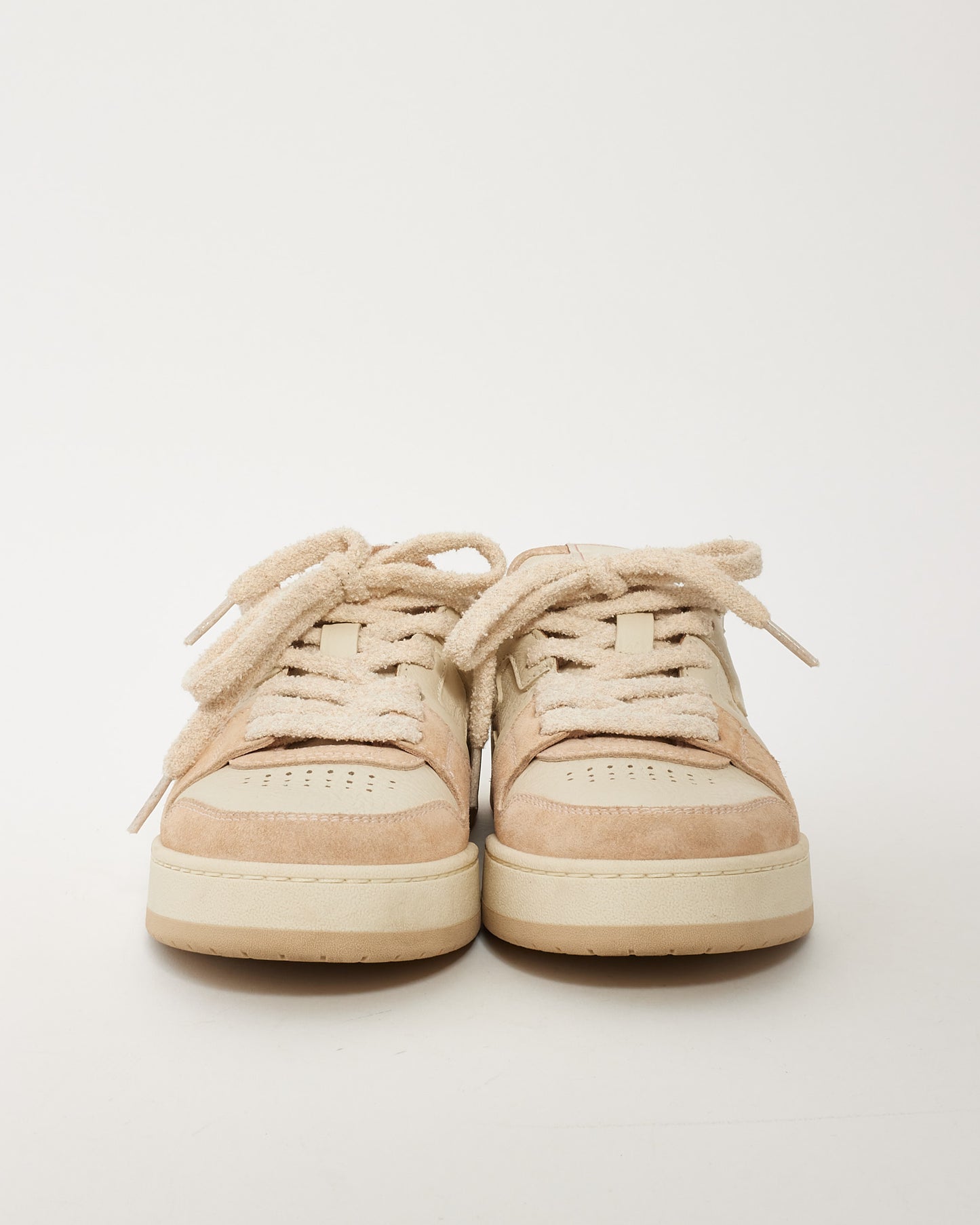 Fendi Beige Match Lace-Up Sneakers - 37