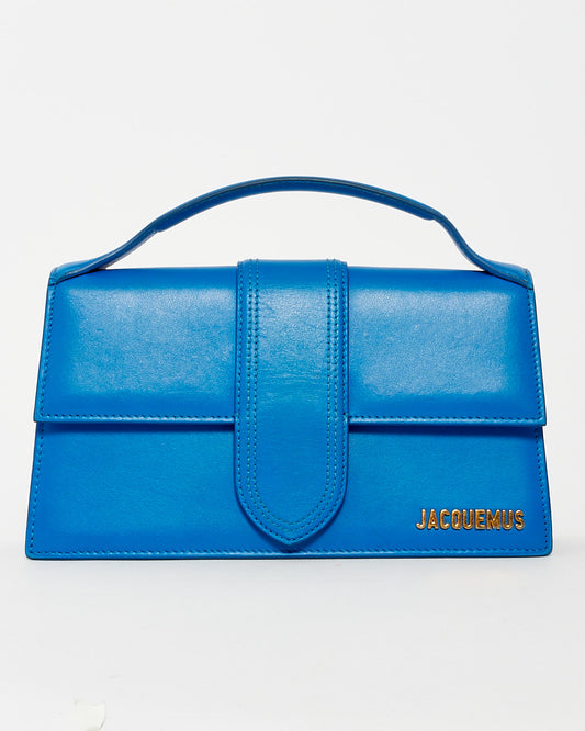 Jacquemus Blue Leather 'Le Grand Bambino' Bag