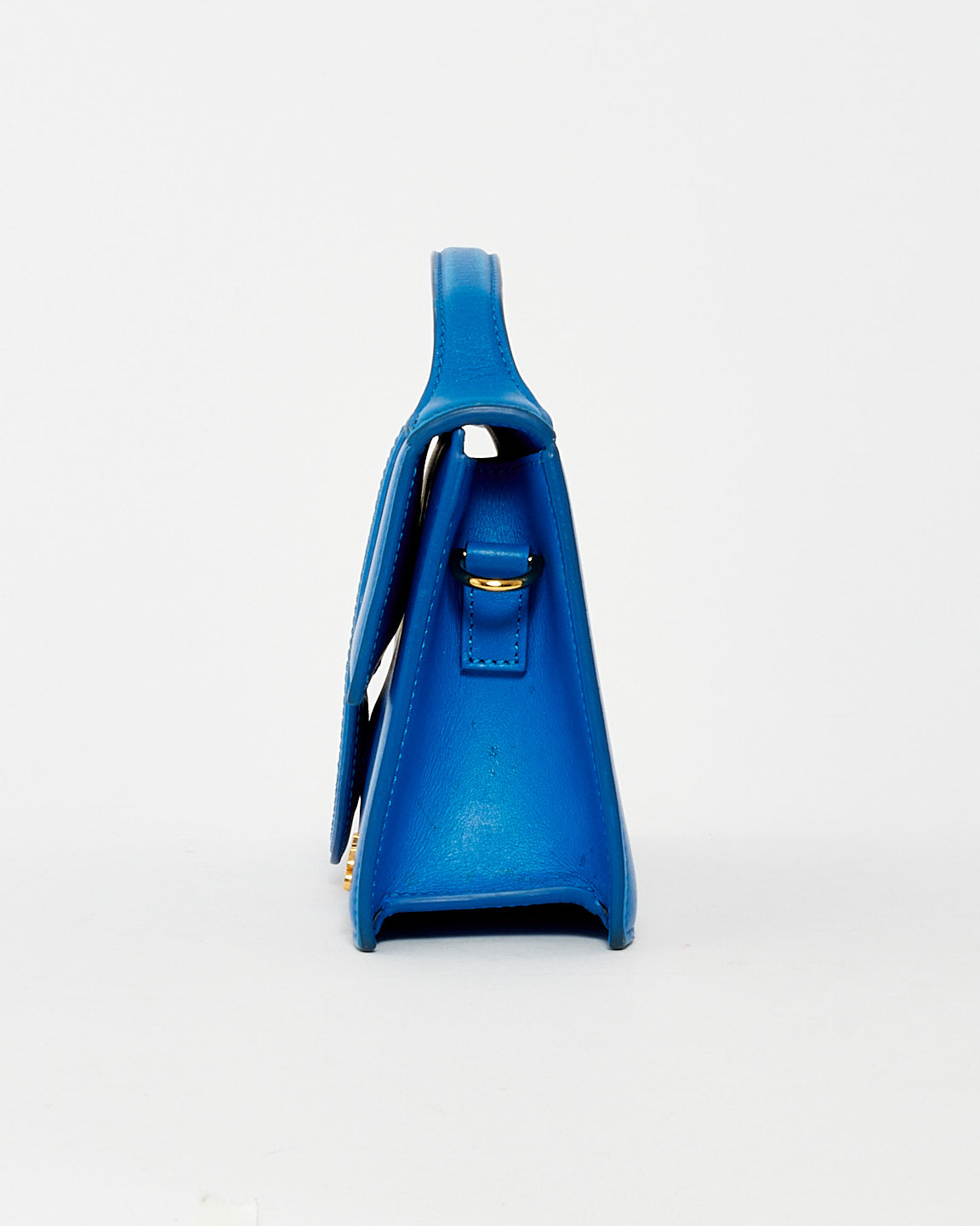 Jacquemus Blue Leather 'Le Grand Bambino' Bag