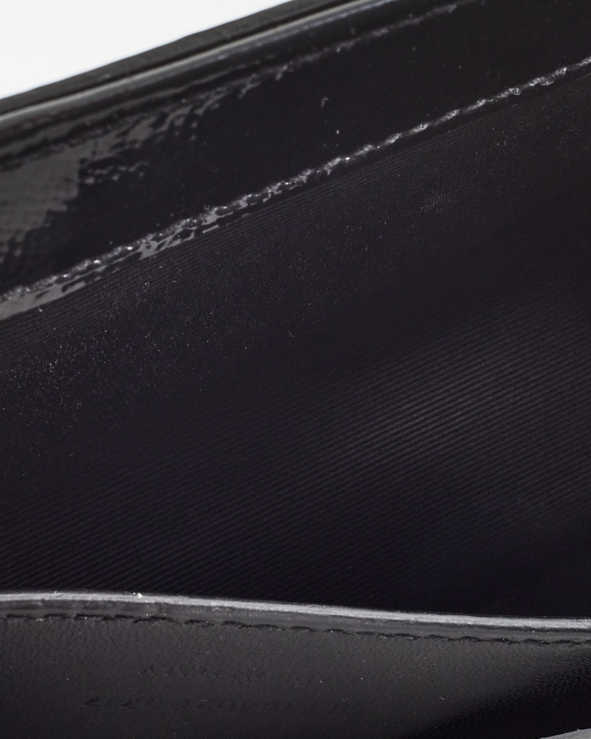 Saint Laurent Black Grained Patent Leather Medium Kate Crossbody Bag