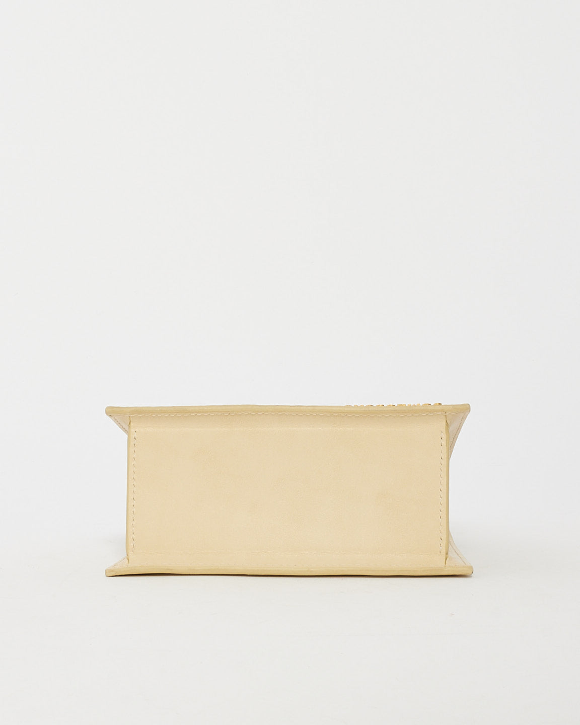 Jacquemus Cream Leather 'Le Chiquito Nœud' Bag