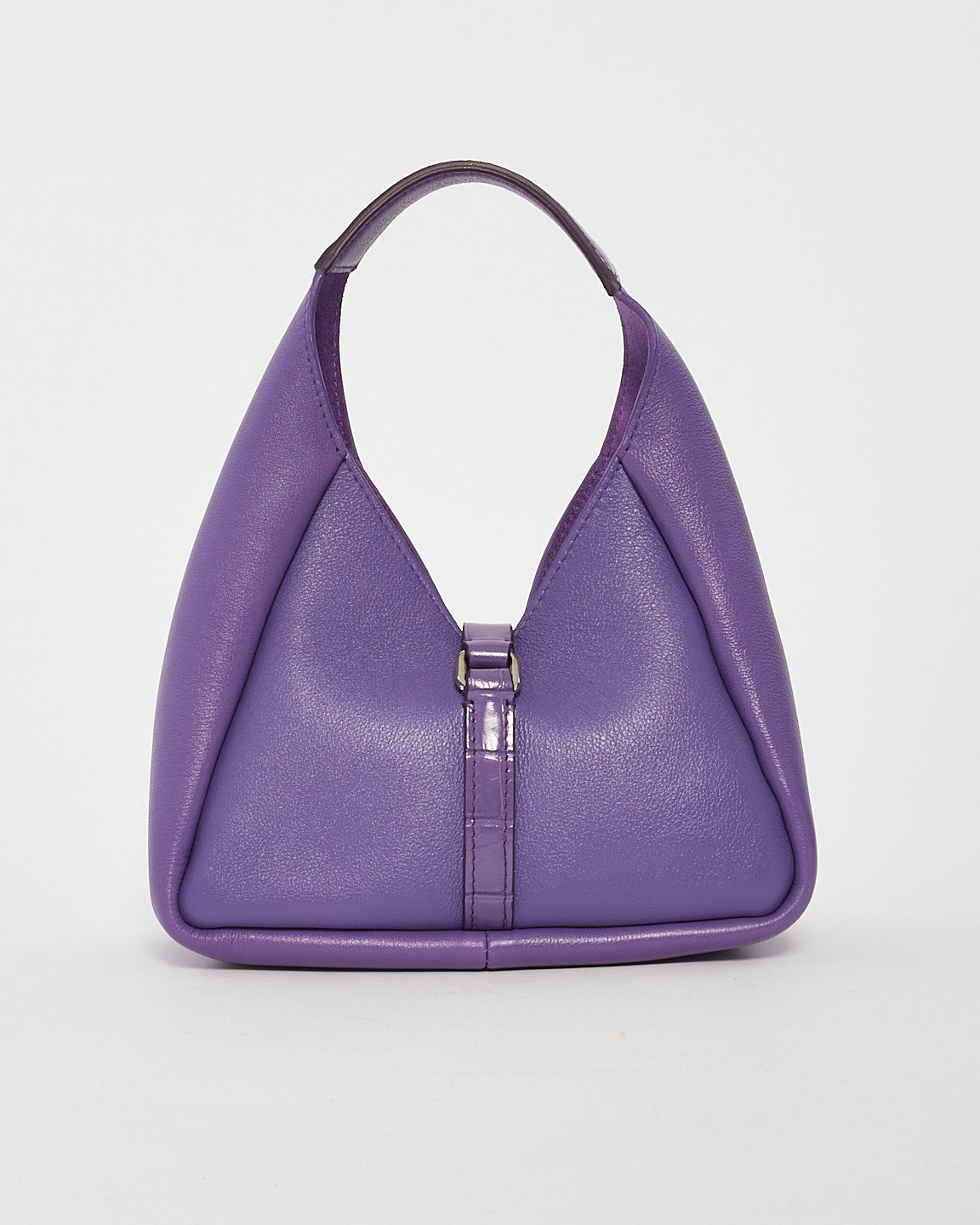 Mini sac à bandoulière G-Hobo en cuir violet Givenchy