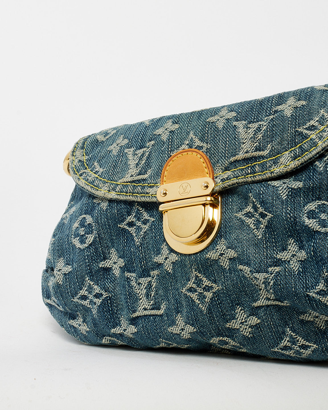 Louis Vuitton Denim Mini Pleaty Shoulder Bag