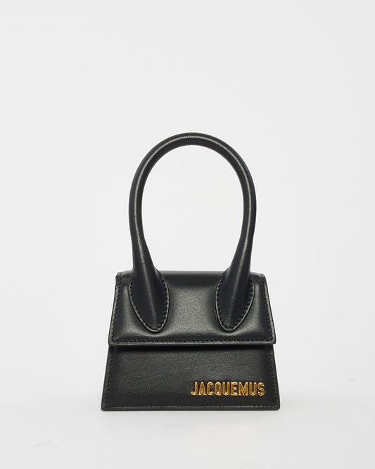 Jacquemus Black Leather Mini "Le Chiquito" Bag