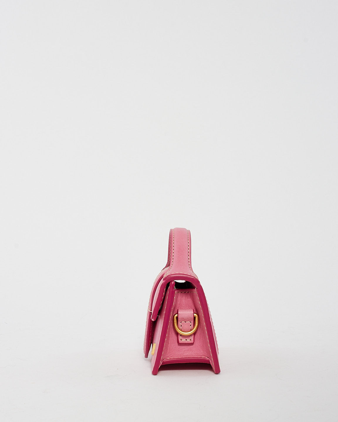 Jacquemus Sac pochette en cuir rose "Le Petit Bambino"
