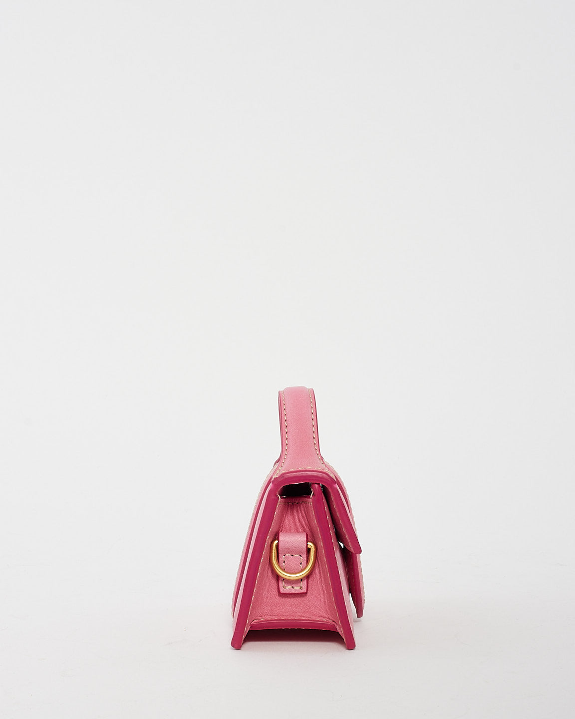Jacquemus Sac pochette en cuir rose "Le Petit Bambino"