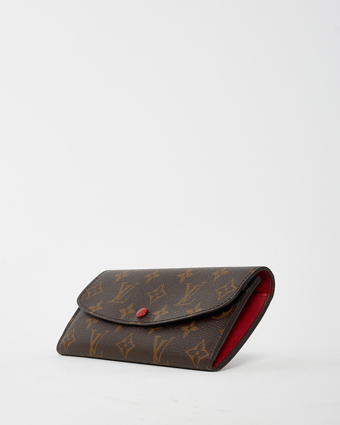 Portefeuille Emilie en toile monogram rouge Louis Vuitton
