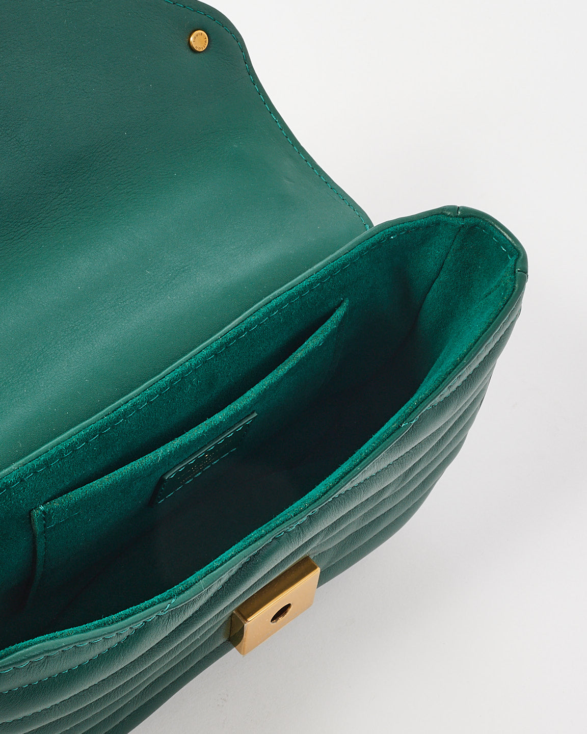 Louis Vuitton Chaîne New Wave en cuir vert émeraude PM