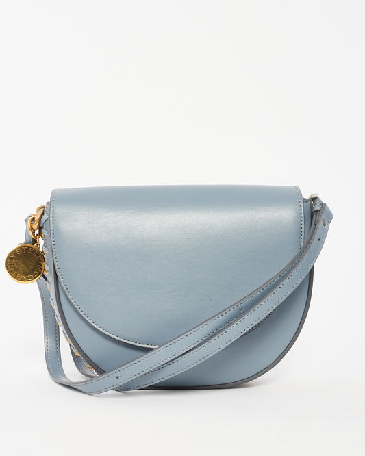Stella McCartney Blue Leather Medium Frayme Bag