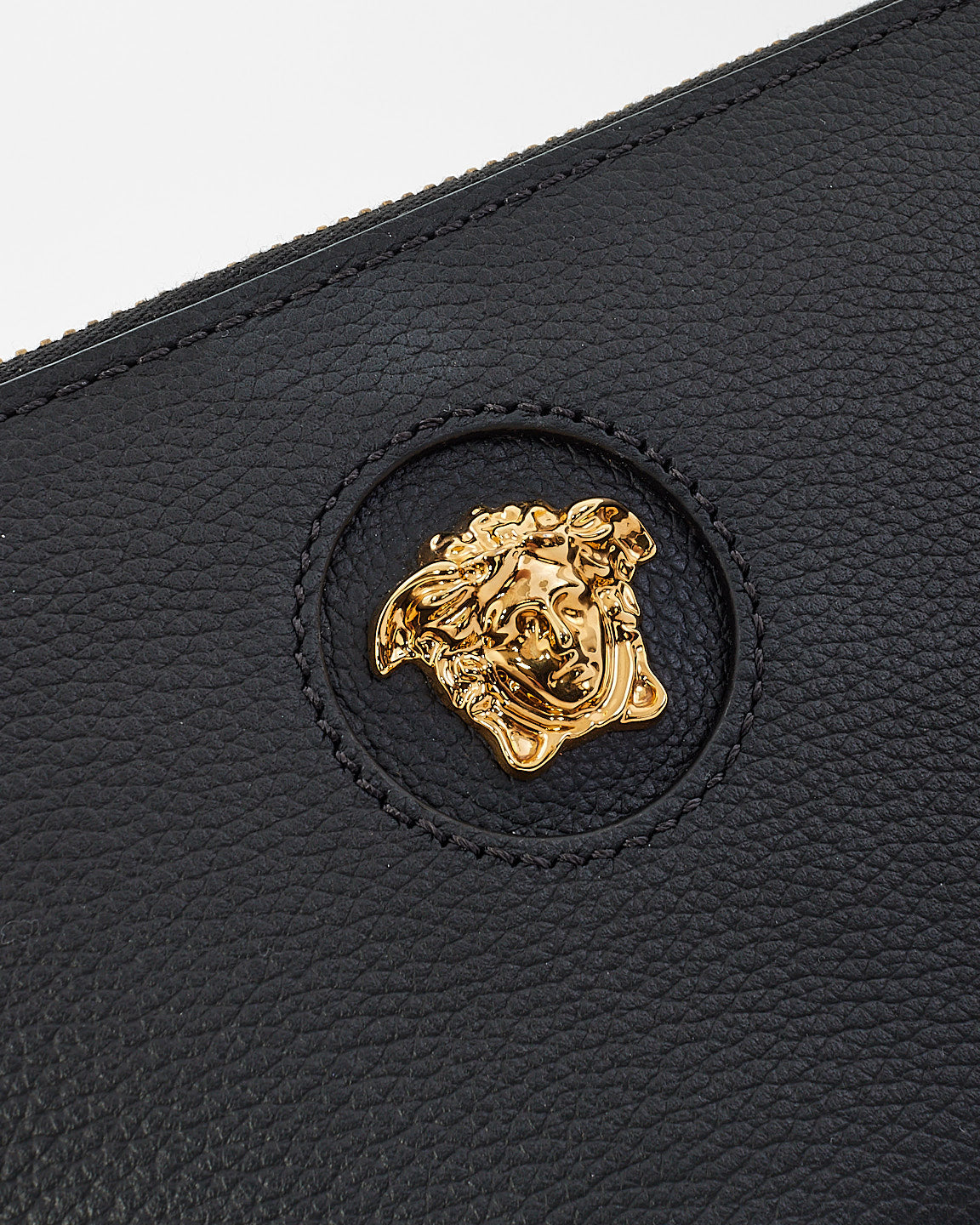 Versace Black Leather Medusa Wallet