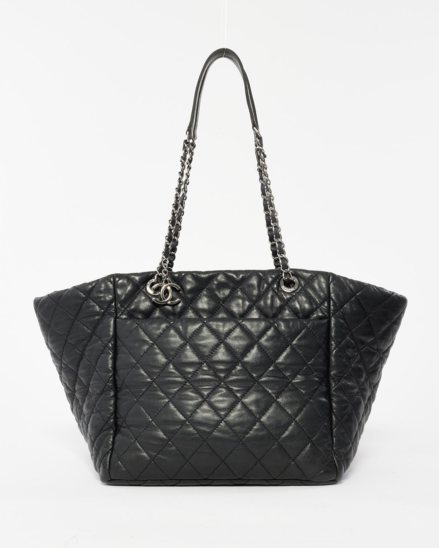 Chanel Black Calfskin Leather Ultimate Stitch Shopping Tote