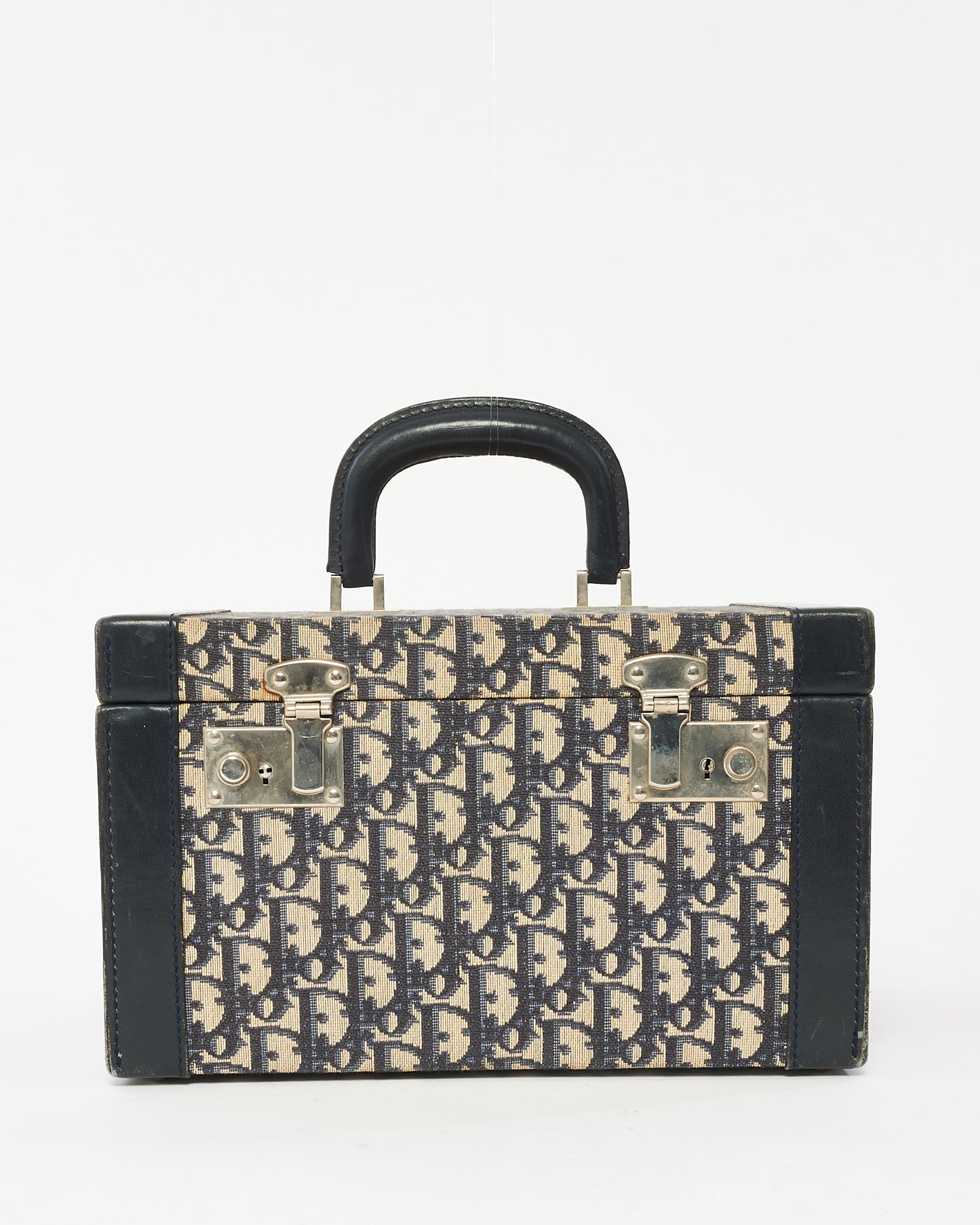 Dior Blue Oblique Canvas Vanity Case