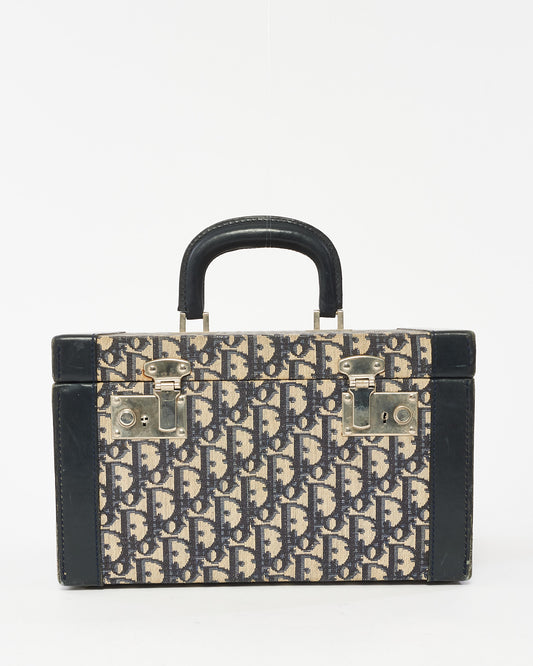 Dior Blue Oblique Canvas Vanity Case