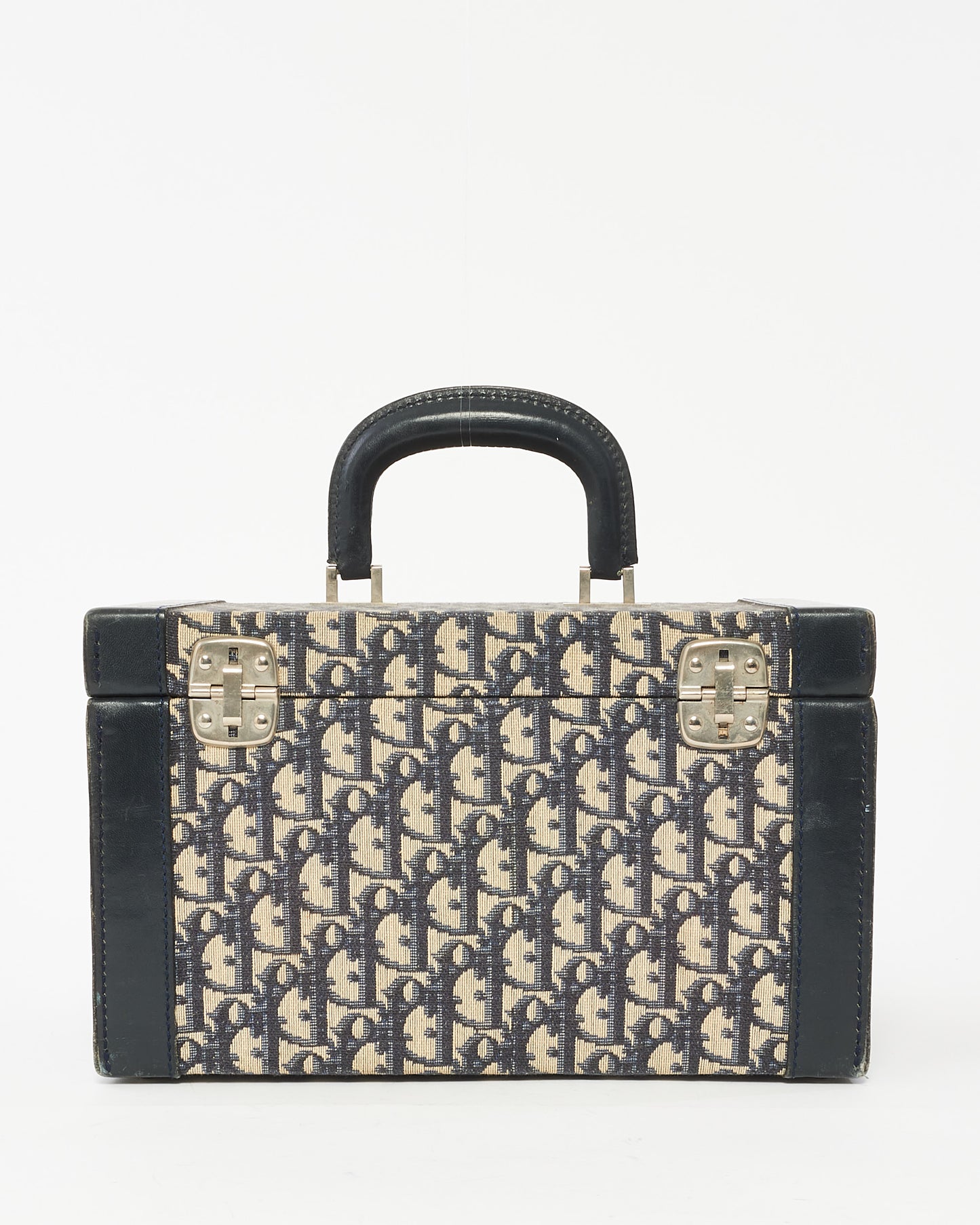 Dior Blue Oblique Canvas Vanity Case