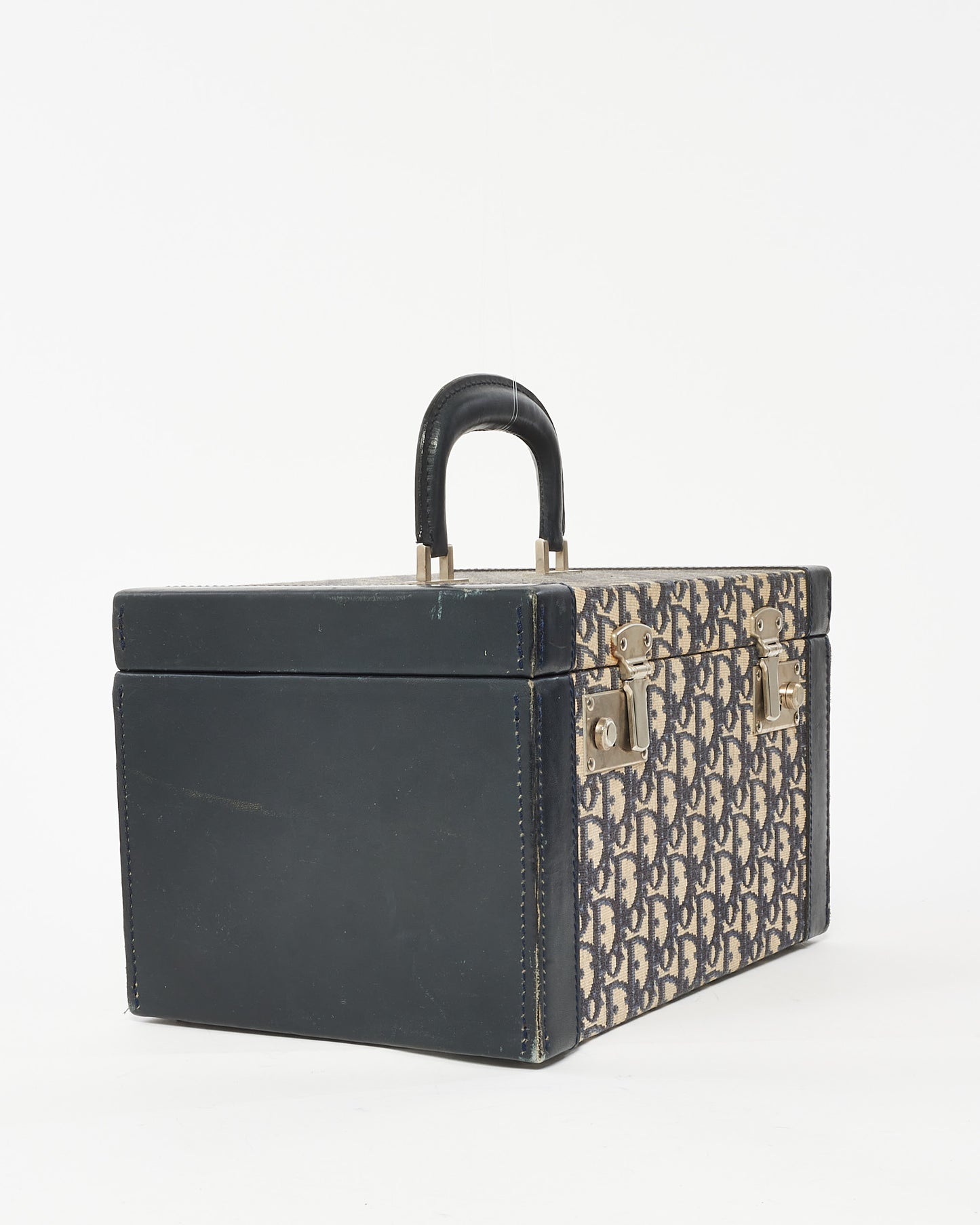 Dior Blue Oblique Canvas Vanity Case