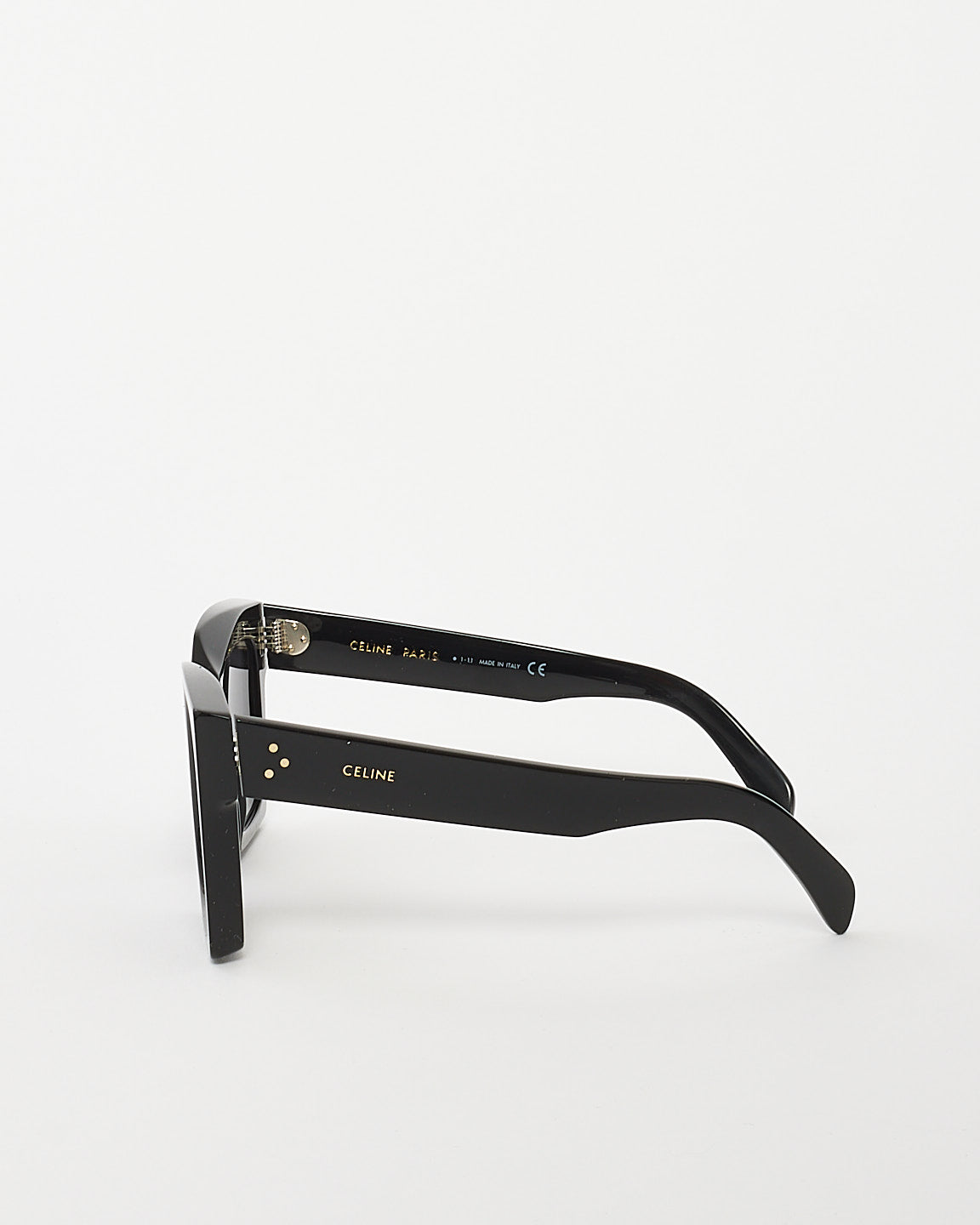 Celine Black Acetate Square Framed Sunglasses CL40130