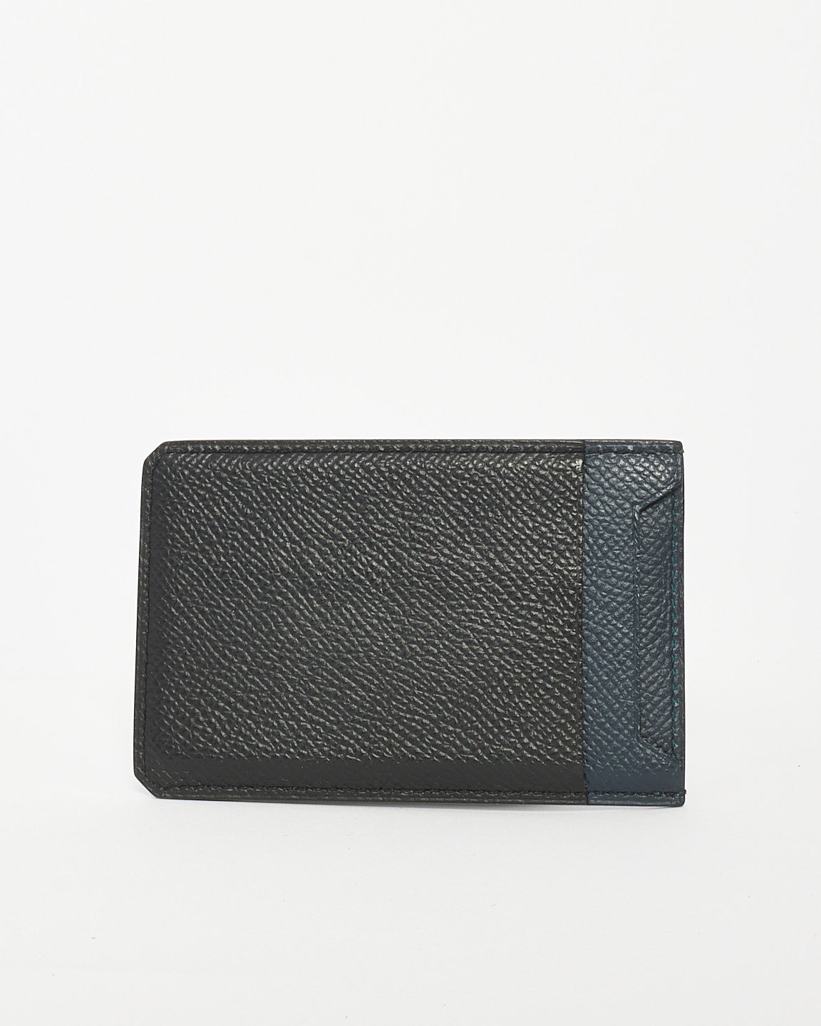 Hermès Noir & Vert Anglais Epsom Leather City 4CC Jungle Card Holder