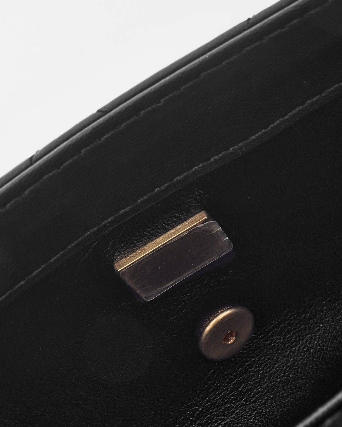 Chanel Black Lambskin CC & Heart Charm Mini Flap Bag GHW