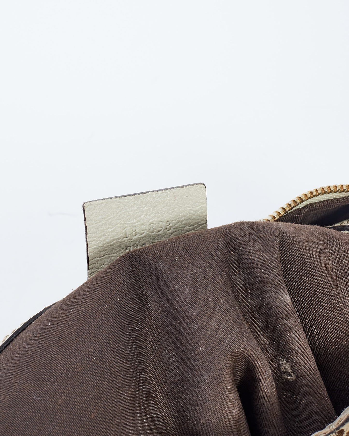 Gucci Brown GG Canvas & White Horsebit Nail Boston Shoulder Bag