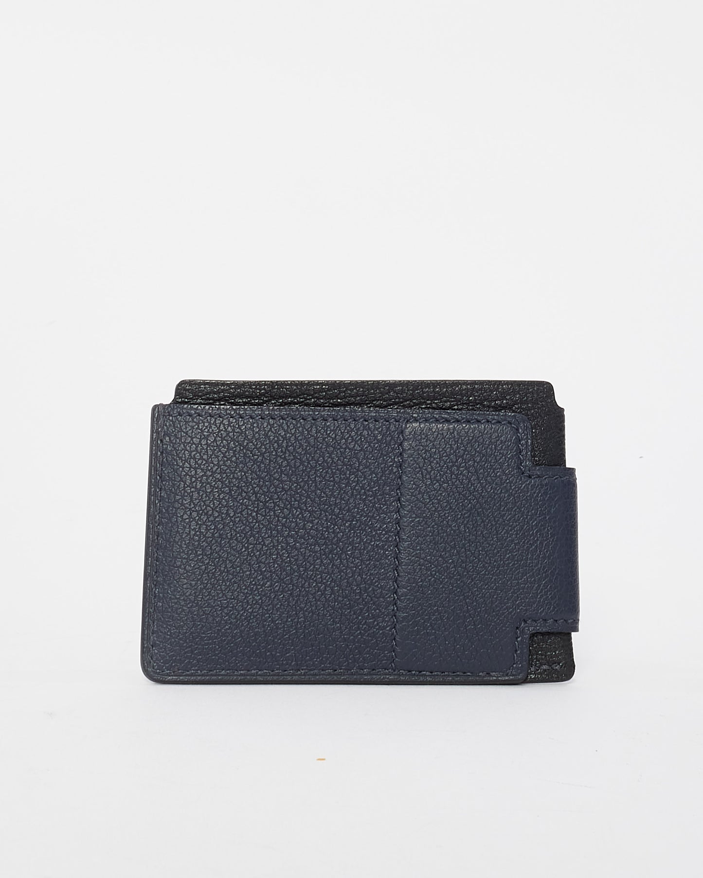 Hermès Navy & Black Leather H Sport 3CC Card Holder