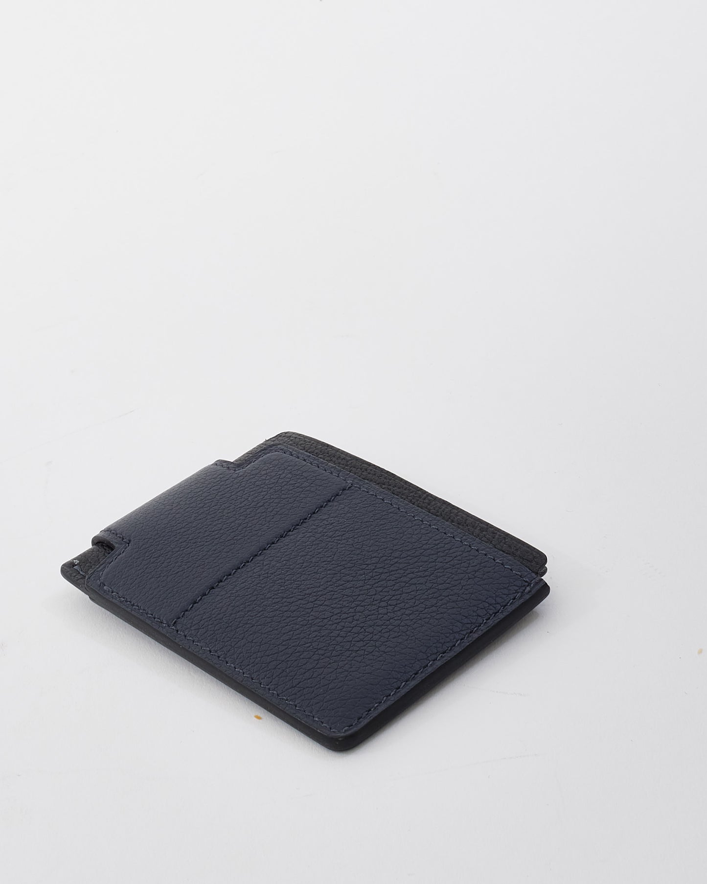 Hermès Navy & Black Leather H Sport 3CC Card Holder