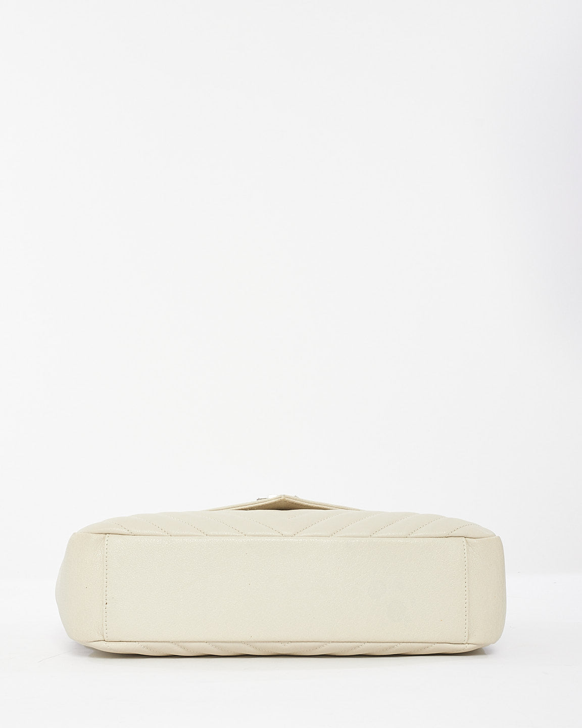 Saint Laurent Off White Leather Large College Bag