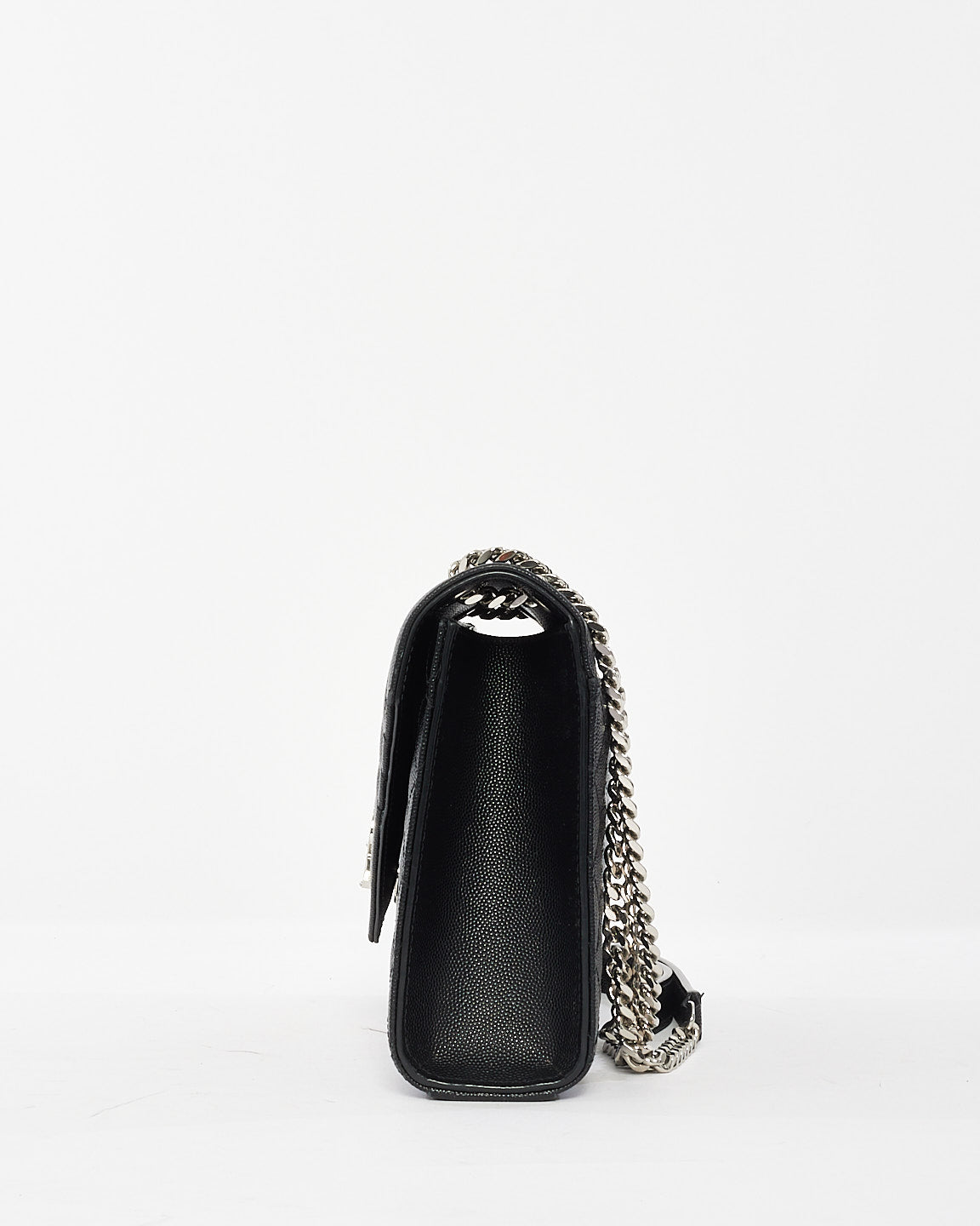 Saint Laurent Black Quilted Leather Medium Envelope Chain Bag