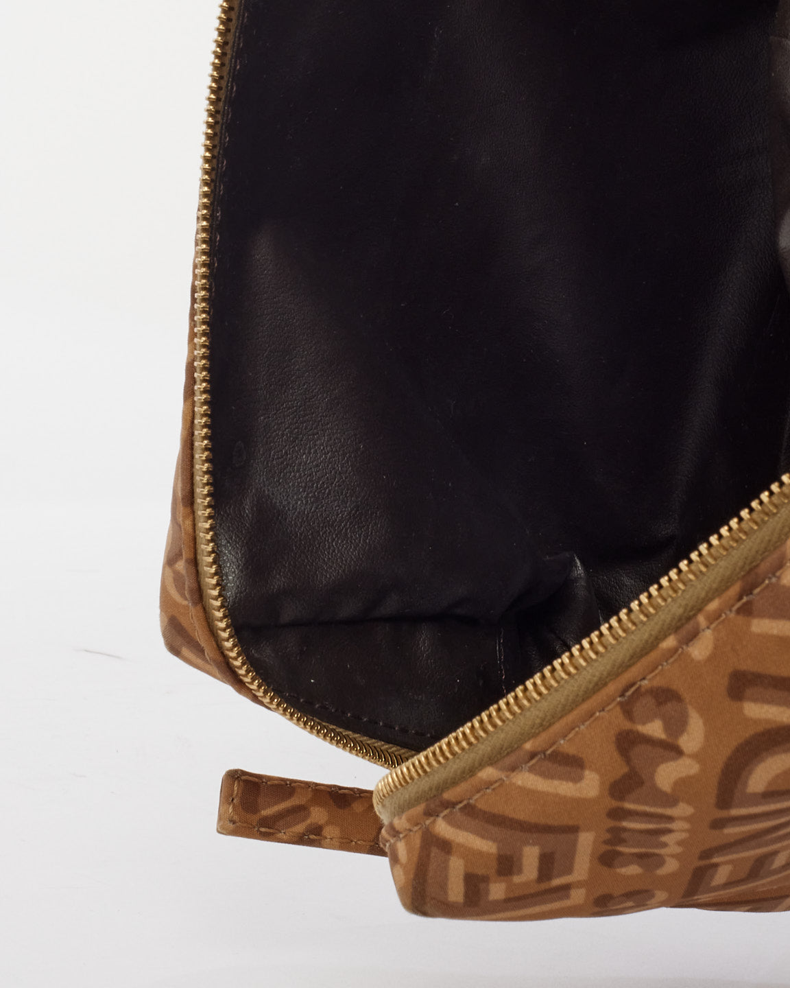 Fendi X Skims Pochette à cosmétiques en nylon avec logo marron