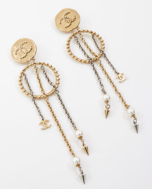 Dangle Earrings Chanel Hoop Earrings 2019 Explore A Chanel Gold