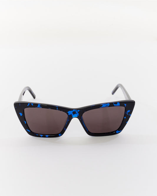 Saint Laurent Blue & Black Havana SL 276 Mica Sunglasses