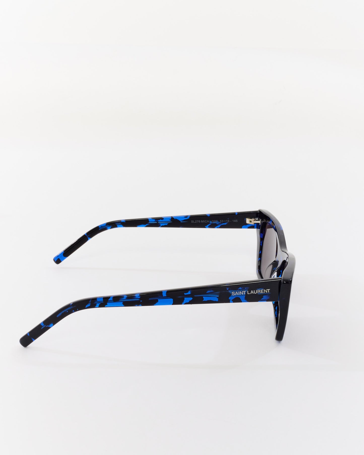 Saint Laurent Blue & Black Havana SL 276 Mica Sunglasses