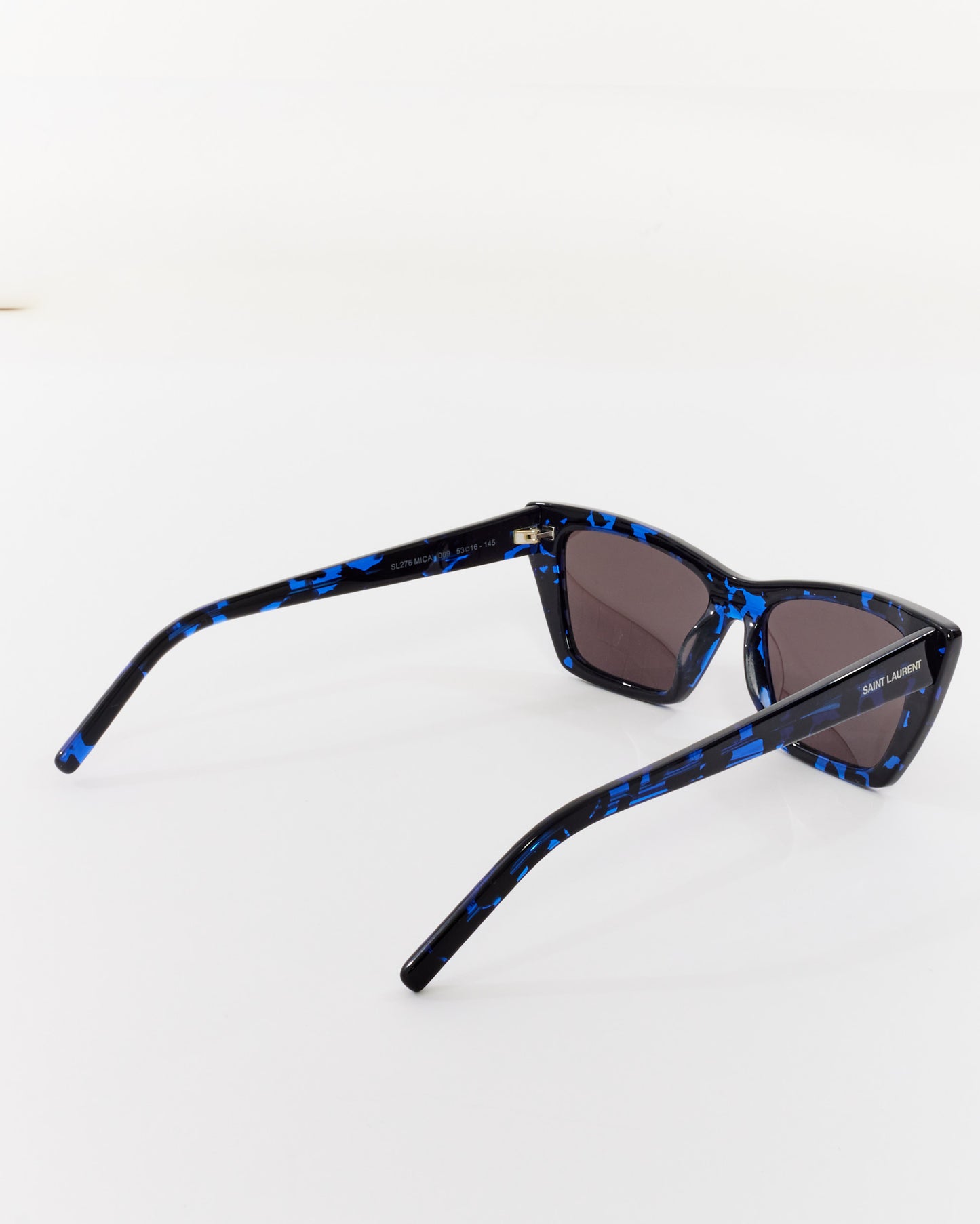 Saint Laurent Blue & Black Havana SL 276 Mica Sunglasses