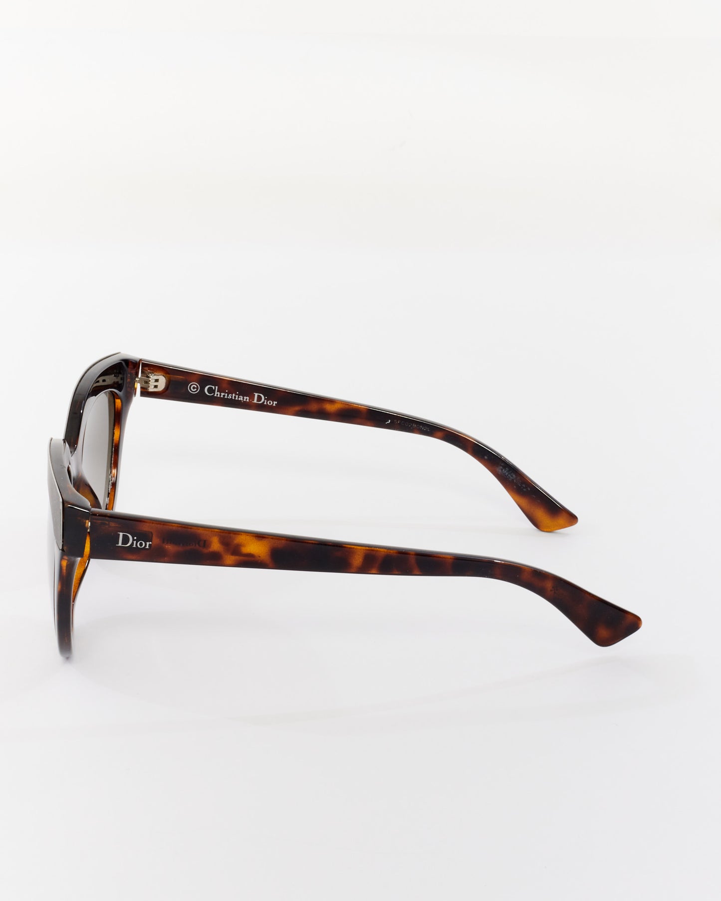 Dior Matte Black & Tortoise Soft 1 Cat Eye Sunglasses