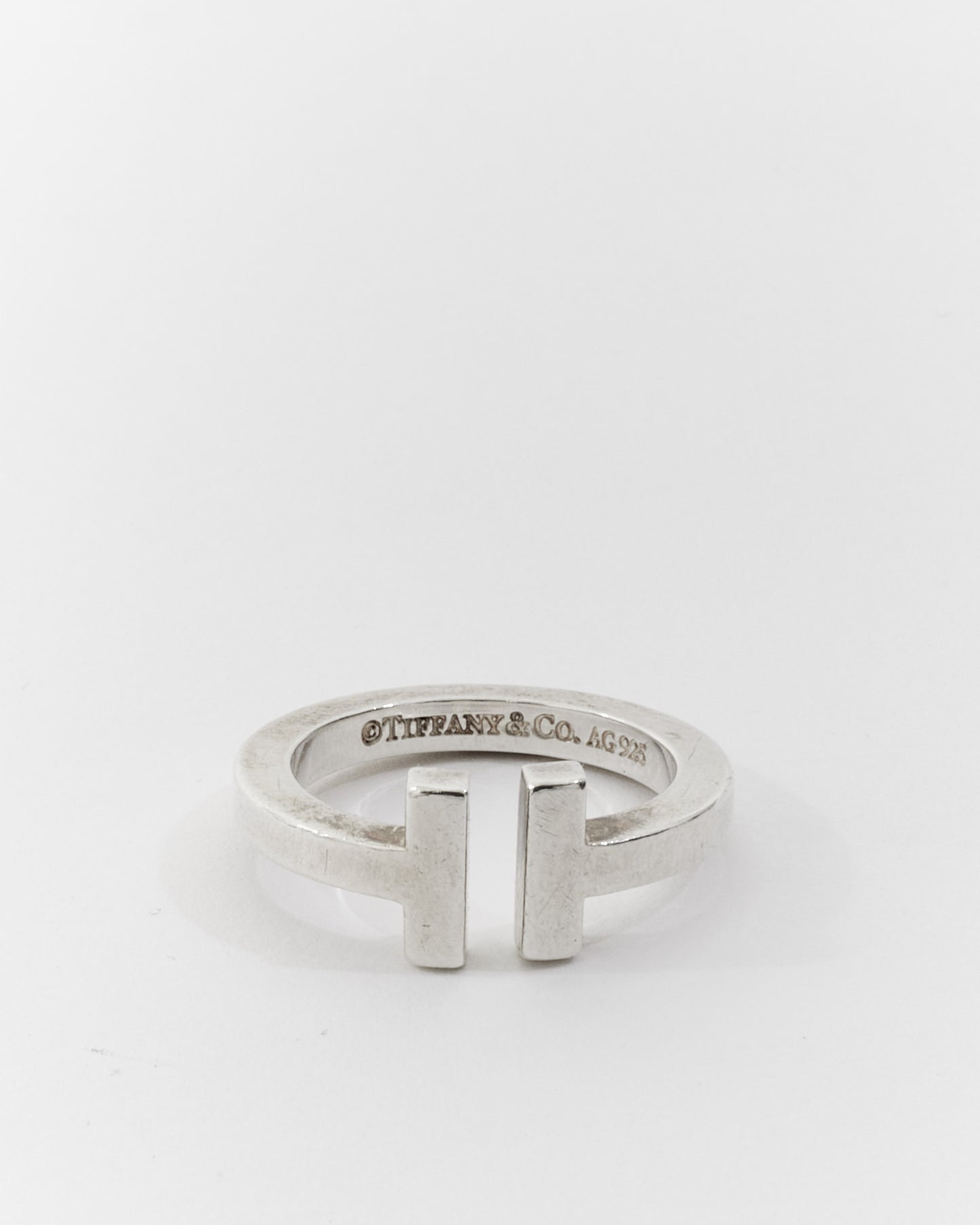 Tiffany & Co. Sterling Silver Tiffany T Square Ring - 5