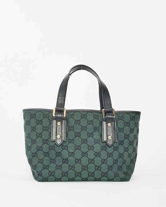 Mini sac fourre-tout en toile monogramme vert Gucci