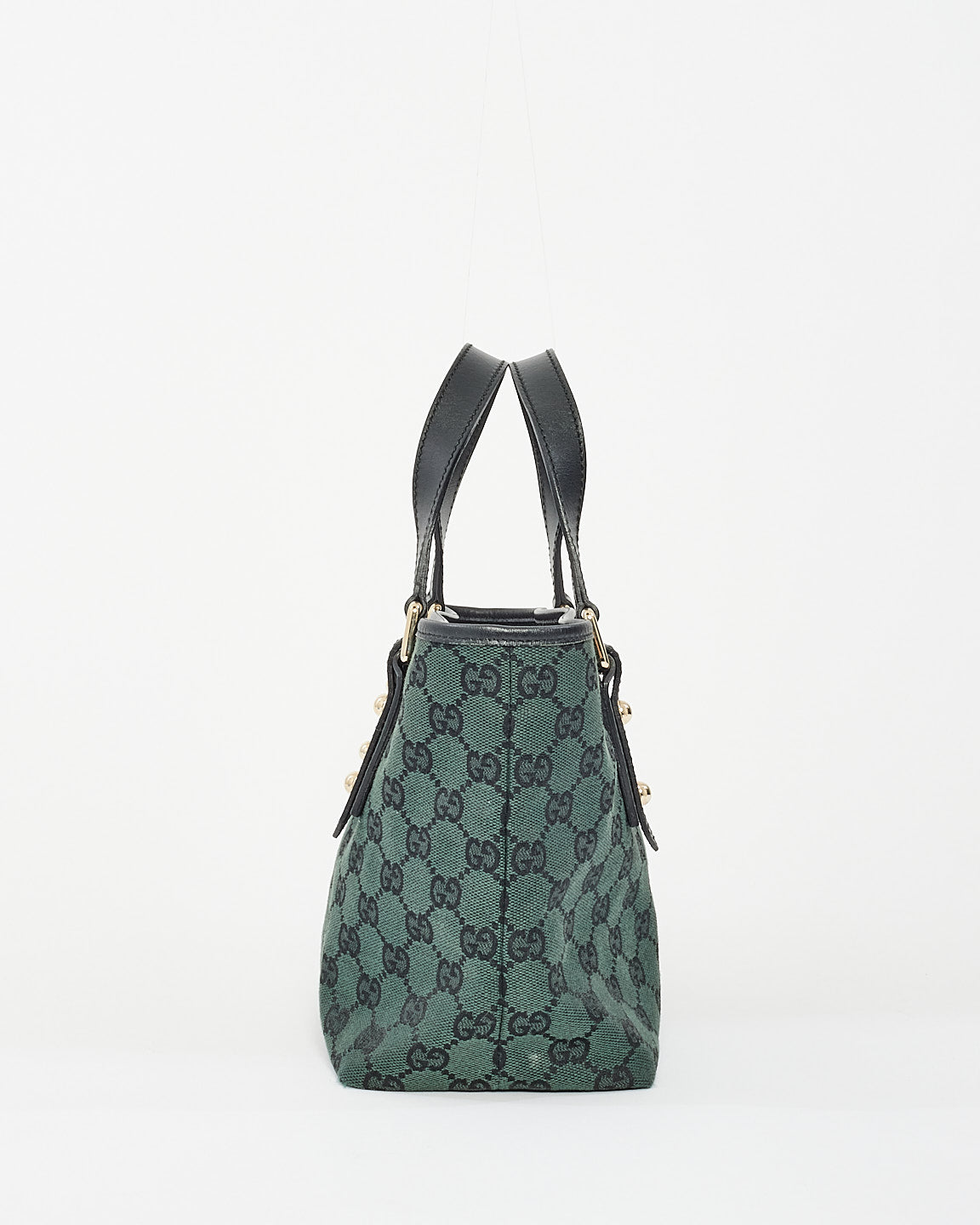 Gucci Green Monogram Canvas Mini Tote Bag
