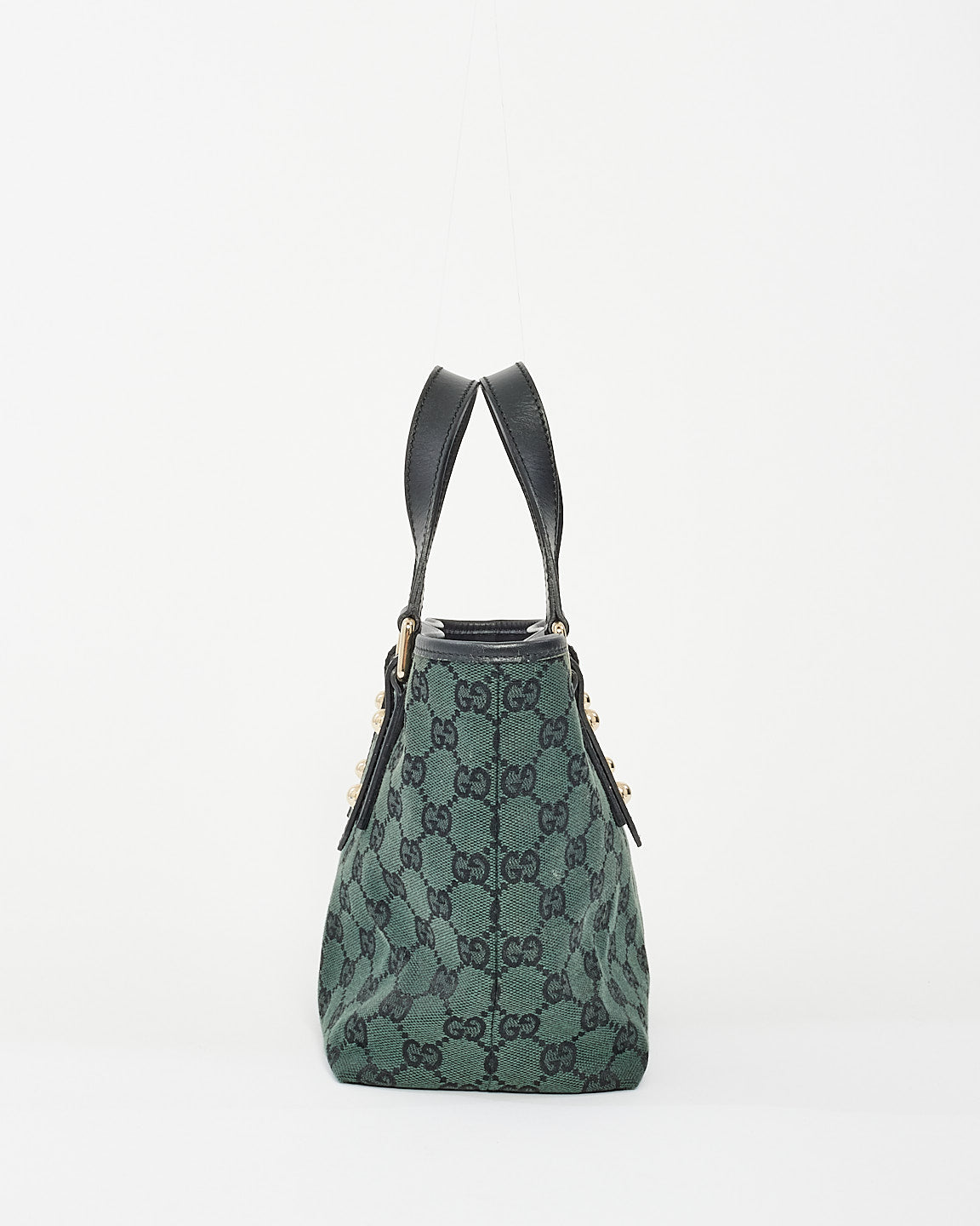 Mini sac fourre-tout en toile monogramme vert Gucci