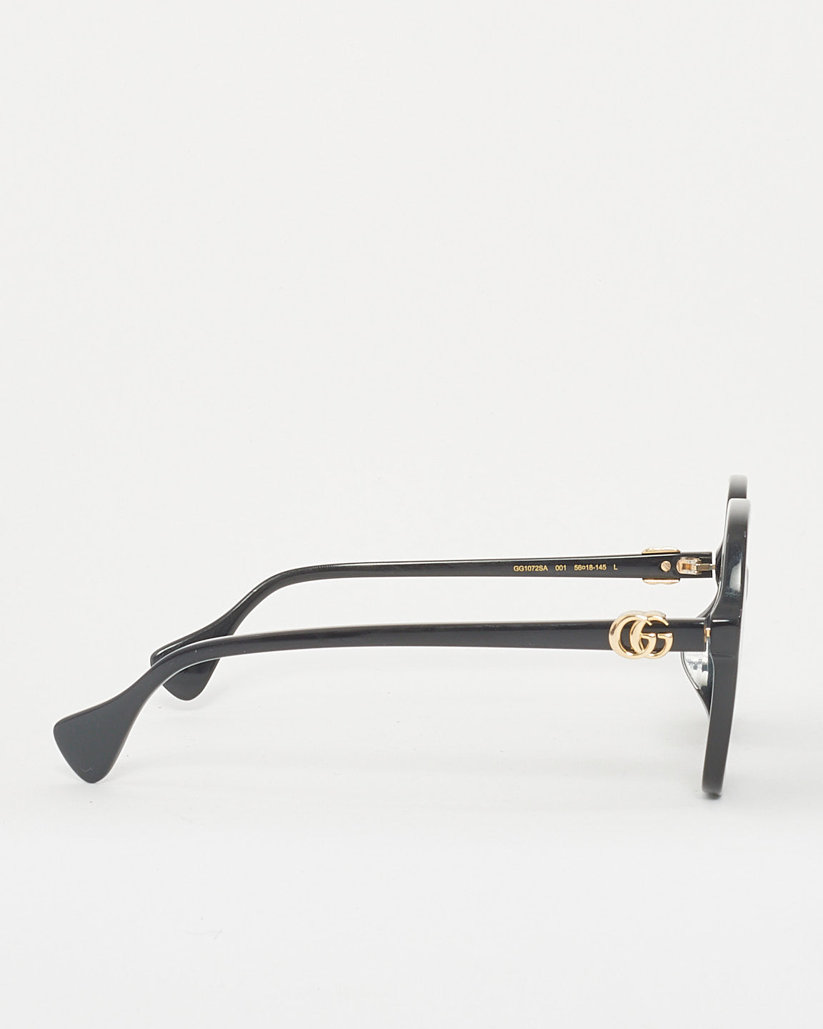 Gucci Black Grey Gradient Oversized Square GG1072SA Sunglasses