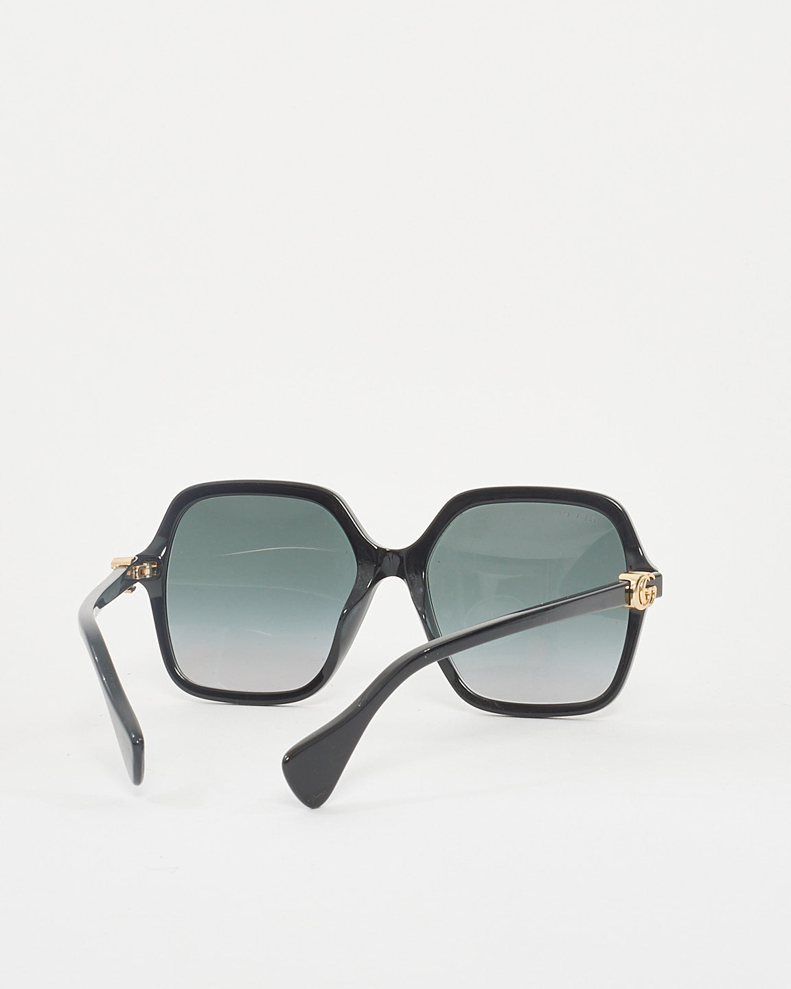 Gucci Black Grey Gradient Oversized Square GG1072SA Sunglasses