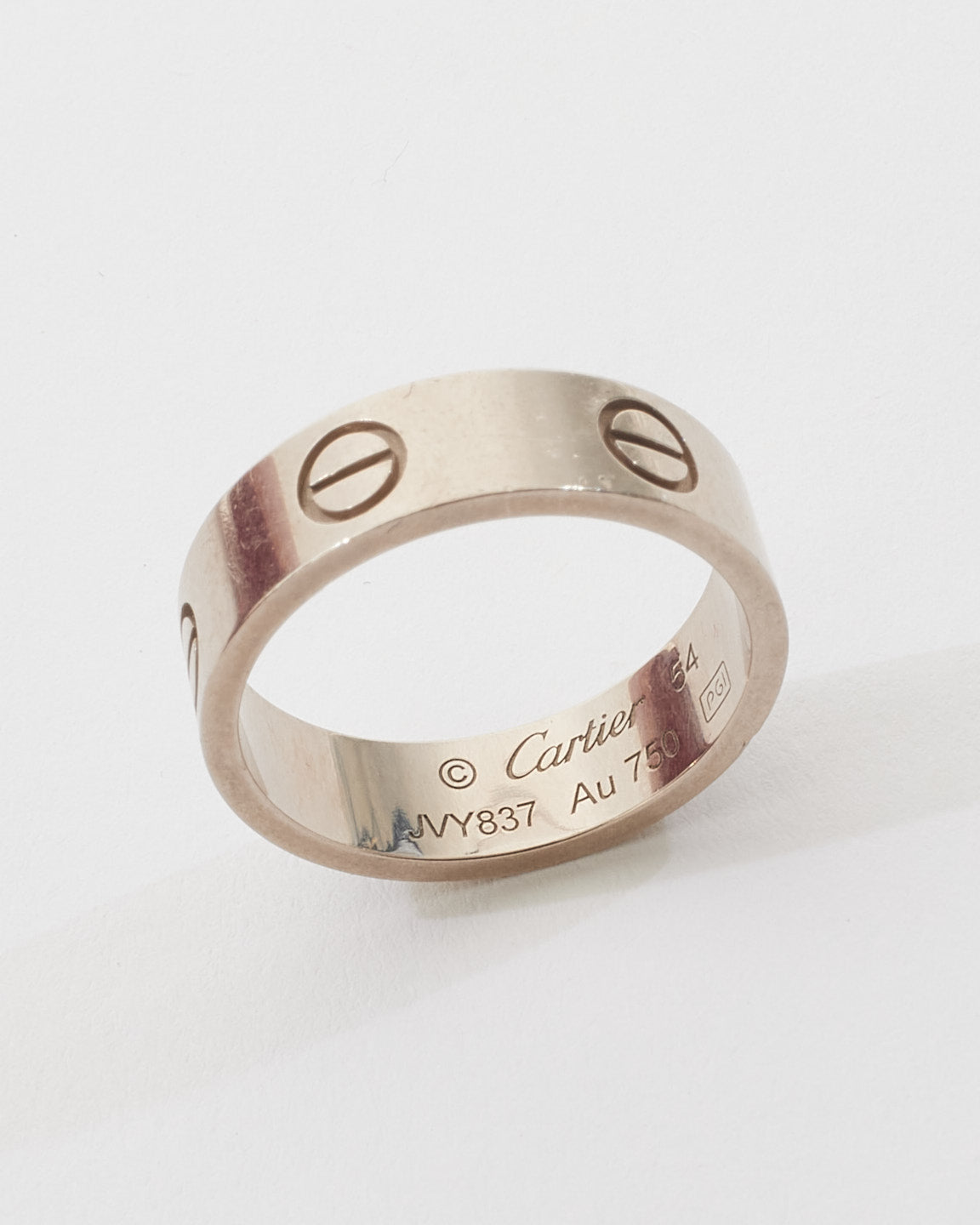 Cartier White Gold Love Ring - 54