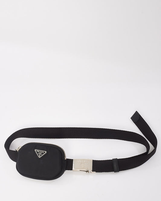 Prada Black Nylon Pouch Belt Bag