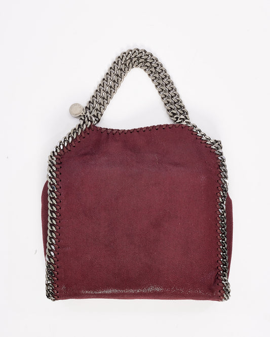 Stella McCartney Burgundy Mini Falabella Crossbody Bag