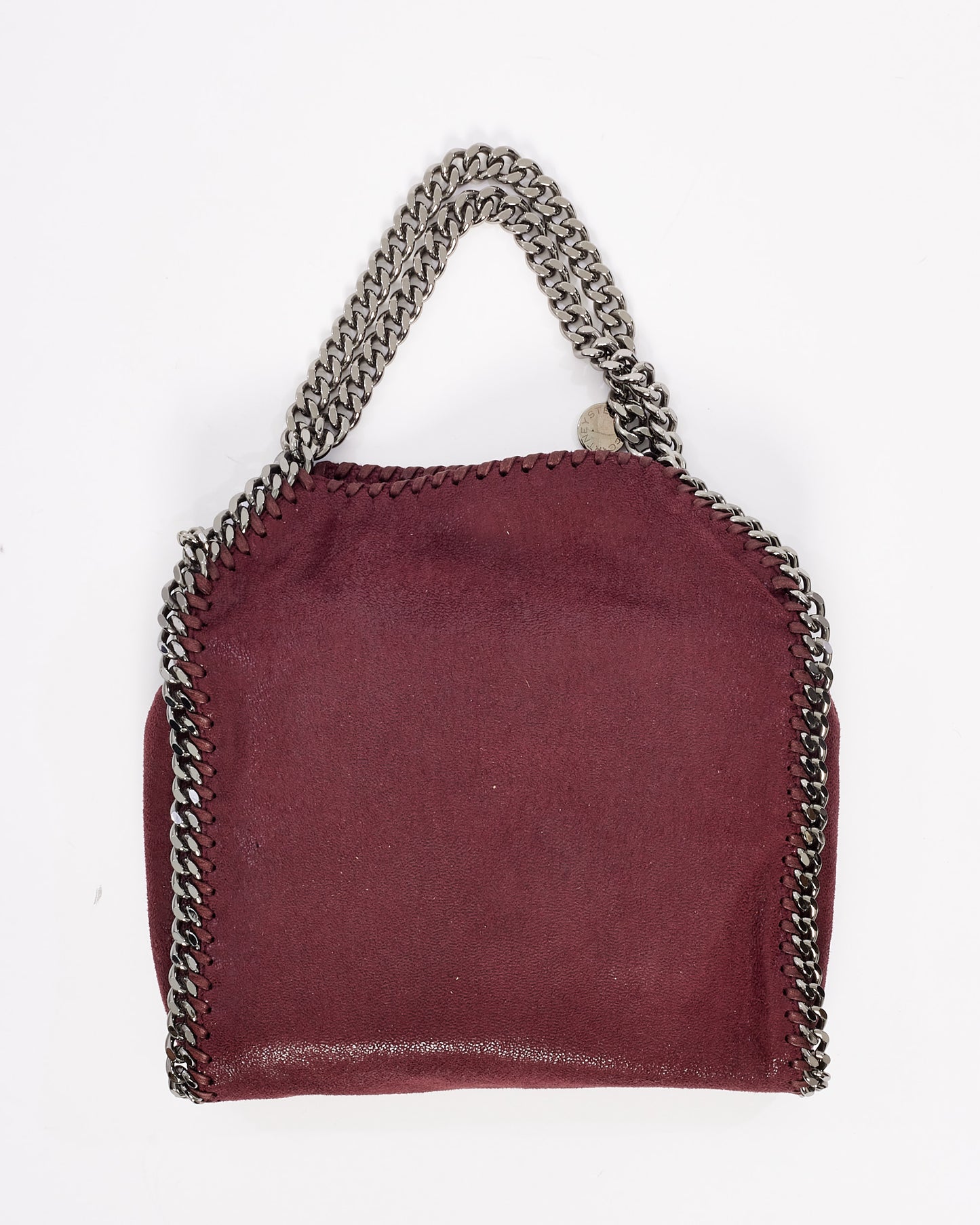 Stella McCartney Burgundy Mini Falabella Crossbody Bag