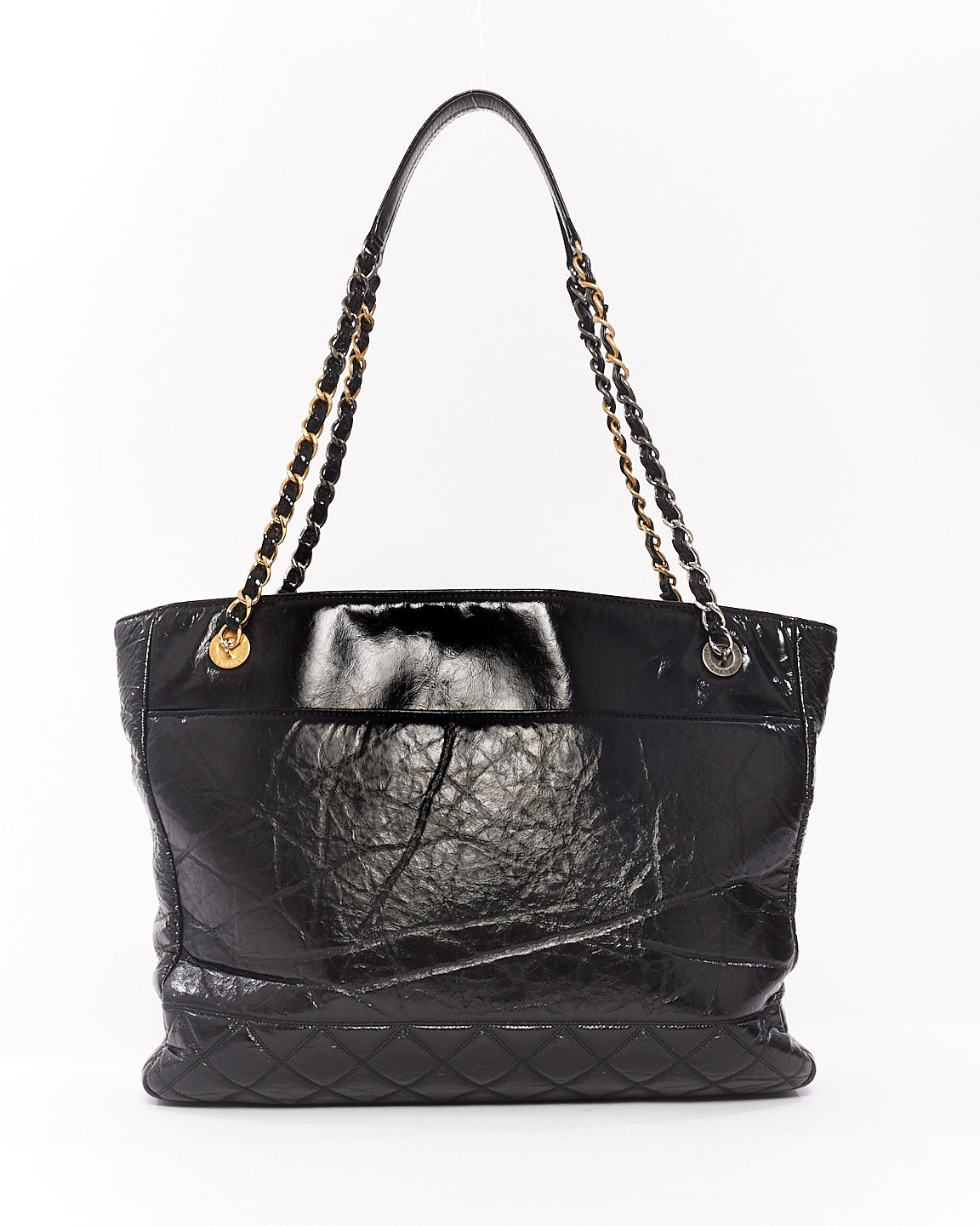 Chanel Black Leather Paris Rue Cambon Timeless Tote